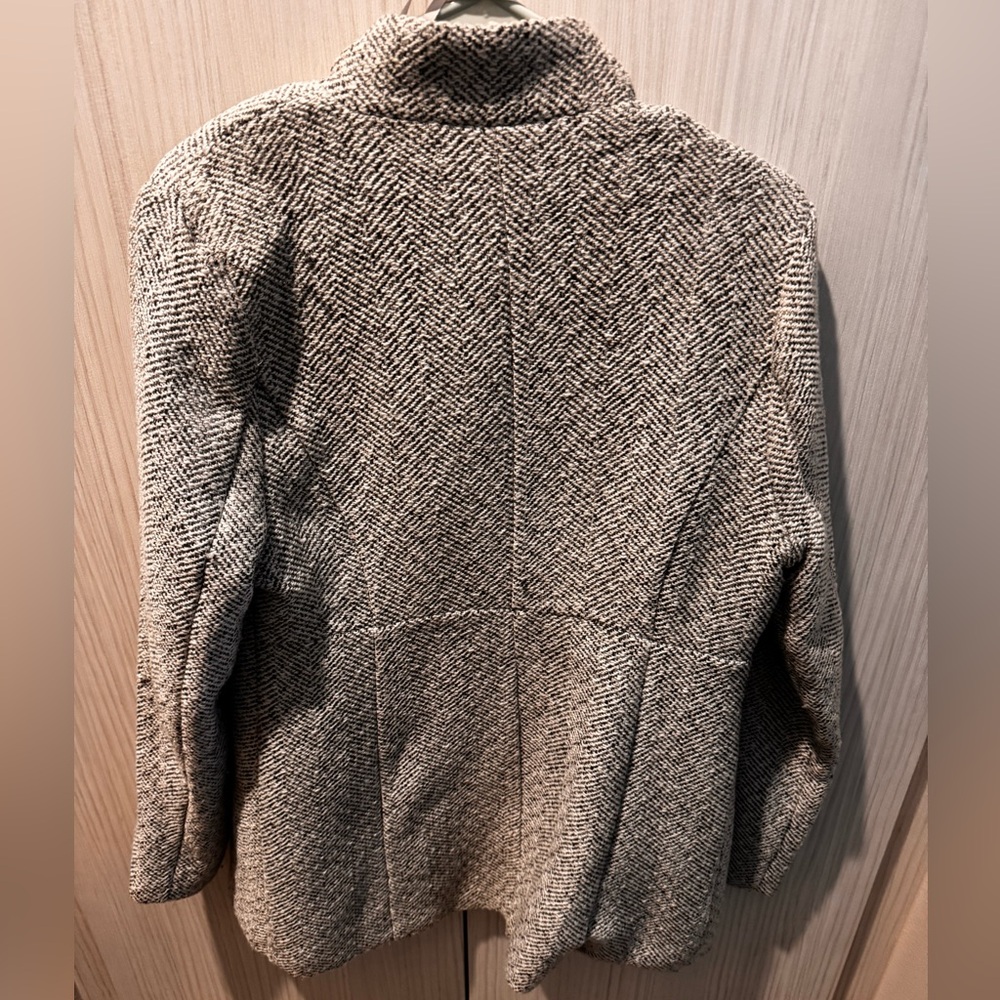 Vici Herringbone Patterned Jacket - Gray - image 2